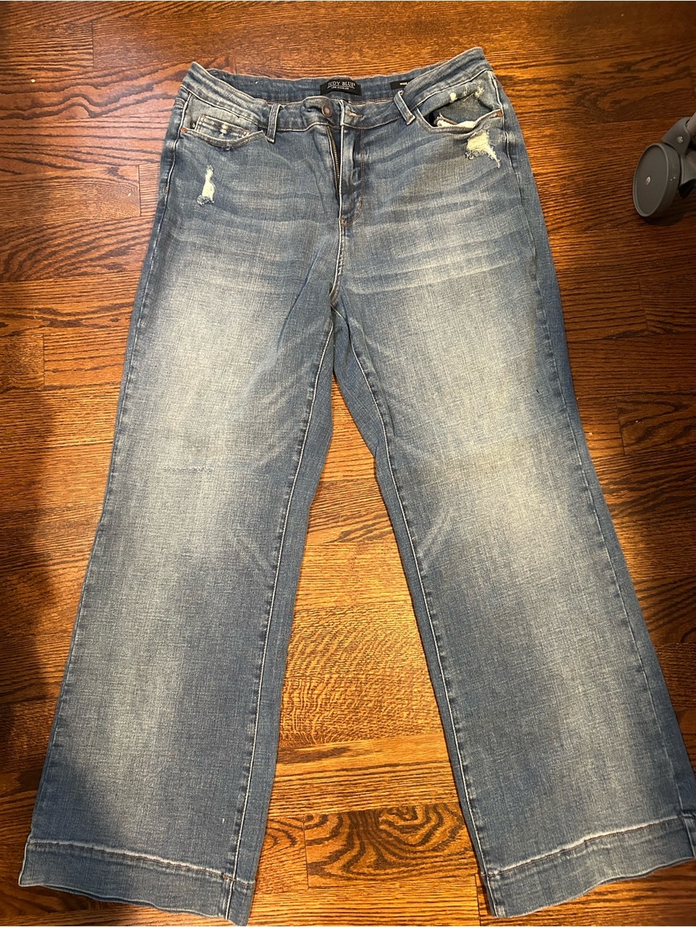 Judy Blue Distressed Wide Leg Women’s Jeans